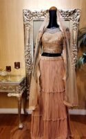 Crop Top with Long Skirt and Dupatta