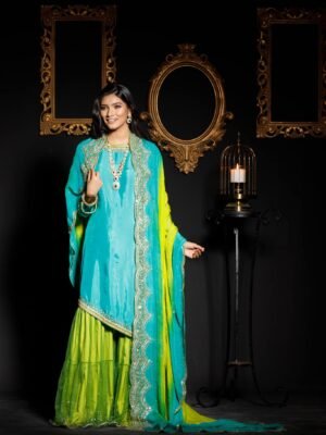 J3 Shaded Churi kameez set