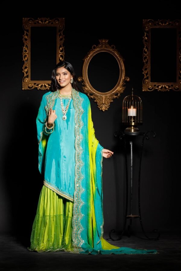 J3 Shaded Churi kameez set