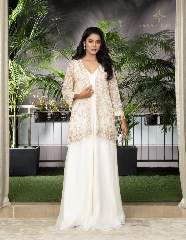 Pearly Long jacket Gown