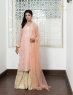 Pink gotapatti with cotton gharara