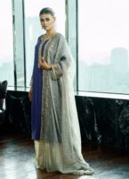 Purple kameez with cutdana work