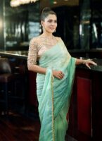 Ombre pre-drape saree collection