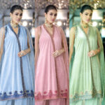 Velvet kameez with zardozi work