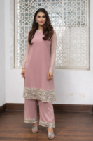 Co-ord set with sequins and pearl work.
