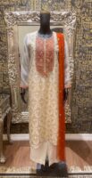Jamdani kameez set with Karchupi