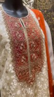 Jamdani kameez set with Karchupi