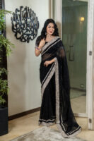 Georgette sequence saree (Customized stitched blouse- 55k)