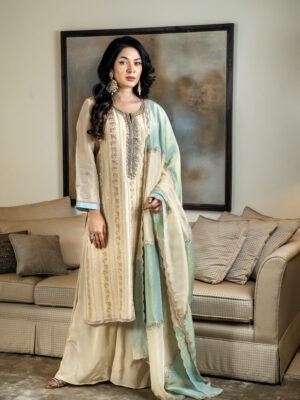 Laharia tissue dupatta set