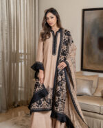 Cotton Chanderi kameez with embroidery