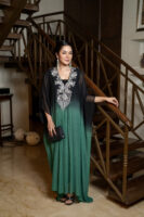 Ombre Kaftan with hand embroidery